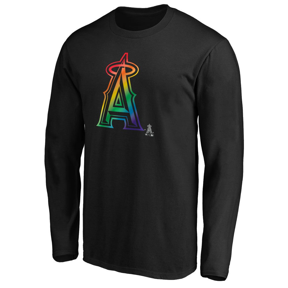Los Angeles Angels Team Pride Logo Long Sleeve T-Shirt - Black