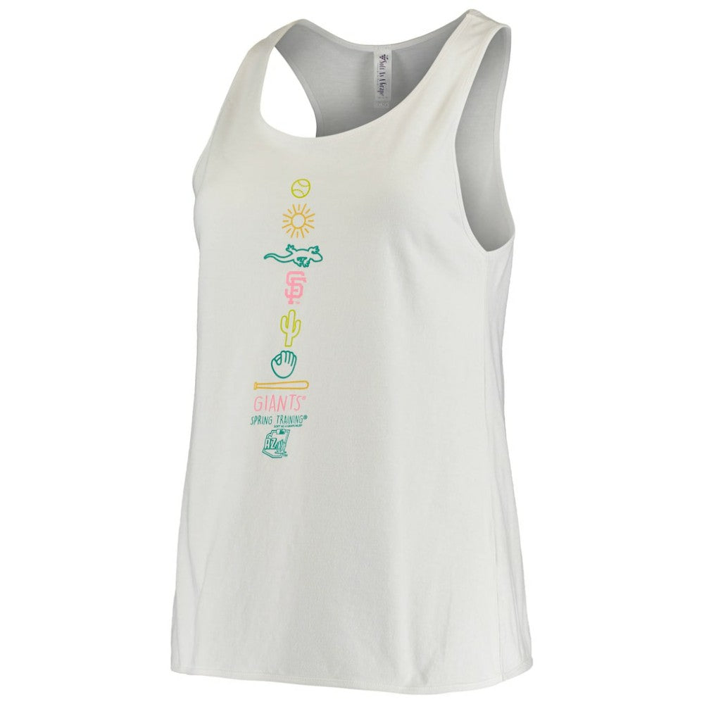 San Francisco Giants Soft as a Grape Women's Spring Training Local Lineup Tank Top - White