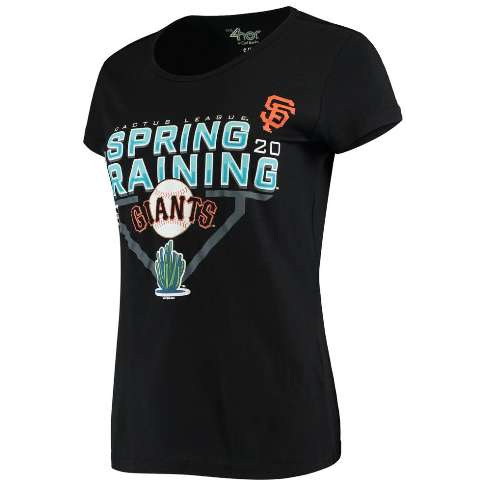 San Francisco Giants G-III Sports by Carl Banks Women's 2020 Spring Training Endzone T-Shirt - Black