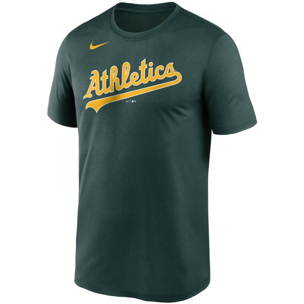 Athletics Wordmark Legend Performance T-Shirt - Green | Nike