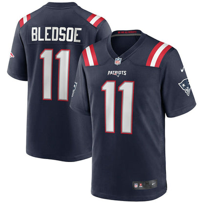 Drew Bledsoe New England Patriots Game Retired Player Jersey - Navy | Nike discount