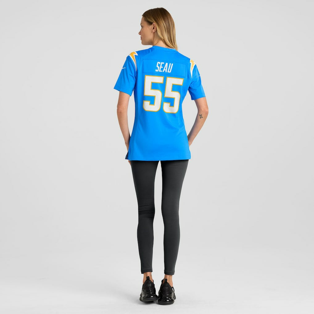Junior Seau Los Angeles Chargers Women's Game Retired Player Jersey - Powder Blue | Nike cheap