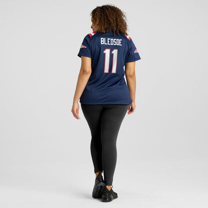 Drew Bledsoe New England Patriots Women's Game Retired Player Jersey - Navy | Nike online