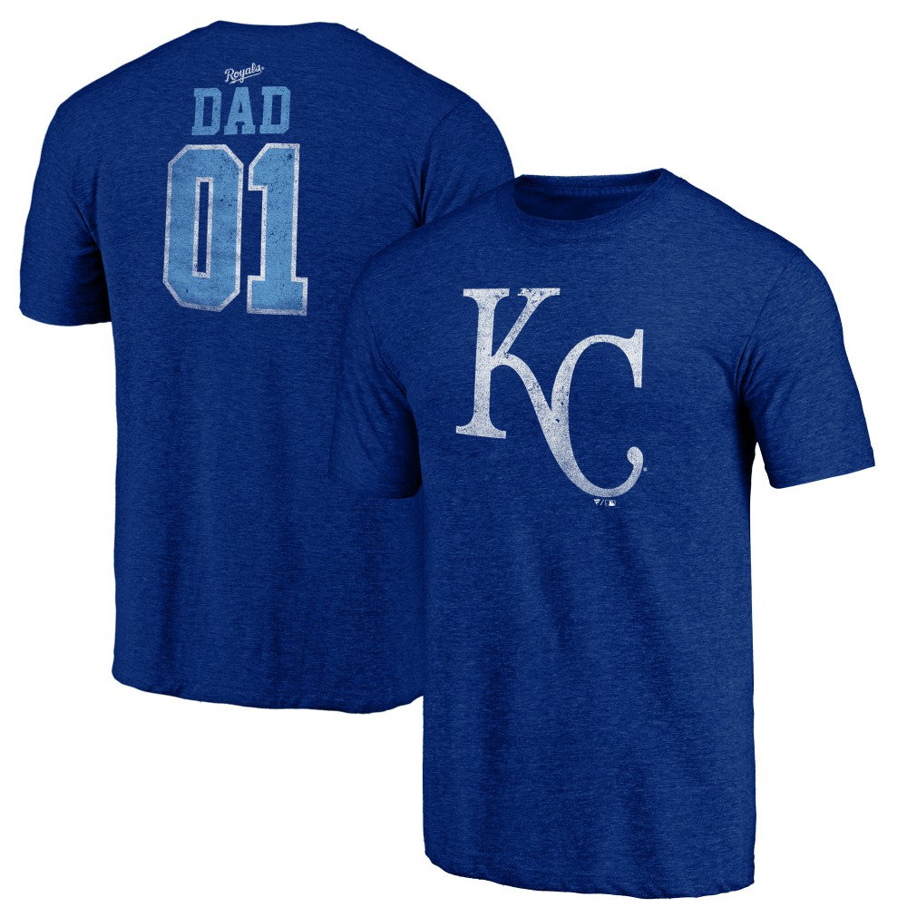 Kansas City Royals Father's Day Greatest Dad Tri-Blend T-Shirt - Royal