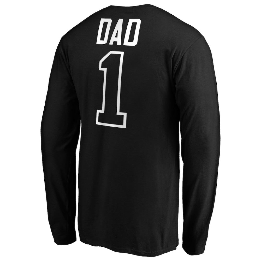 Colorado Rockies Father's Day #1 Dad Long Sleeve T-Shirt - Black