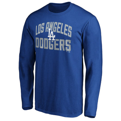 Los Angeles Dodgers Father's Day #1 Dad Long Sleeve T-Shirt - Royal