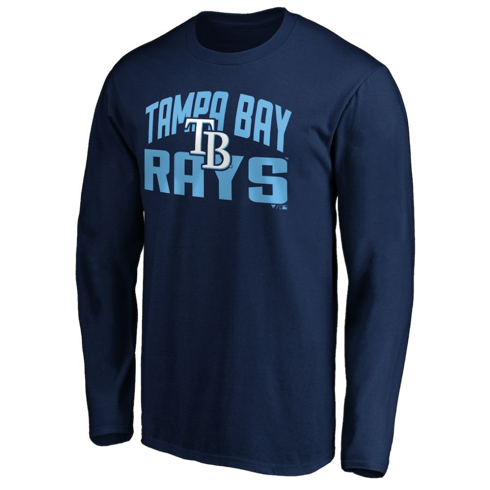 Tampa Bay Rays Father's Day #1 Dad Long Sleeve T-Shirt - Navy