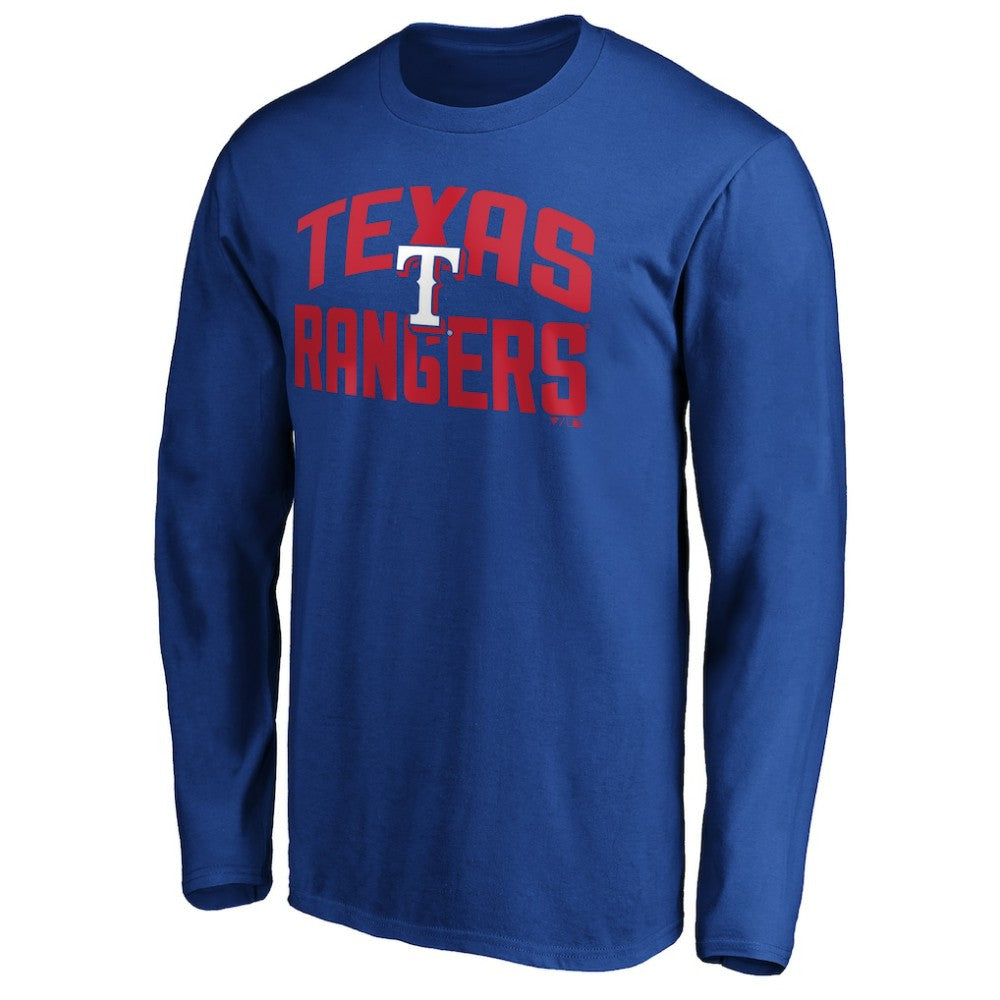 Texas Rangers Father's Day #1 Dad Long Sleeve T-Shirt - Royal