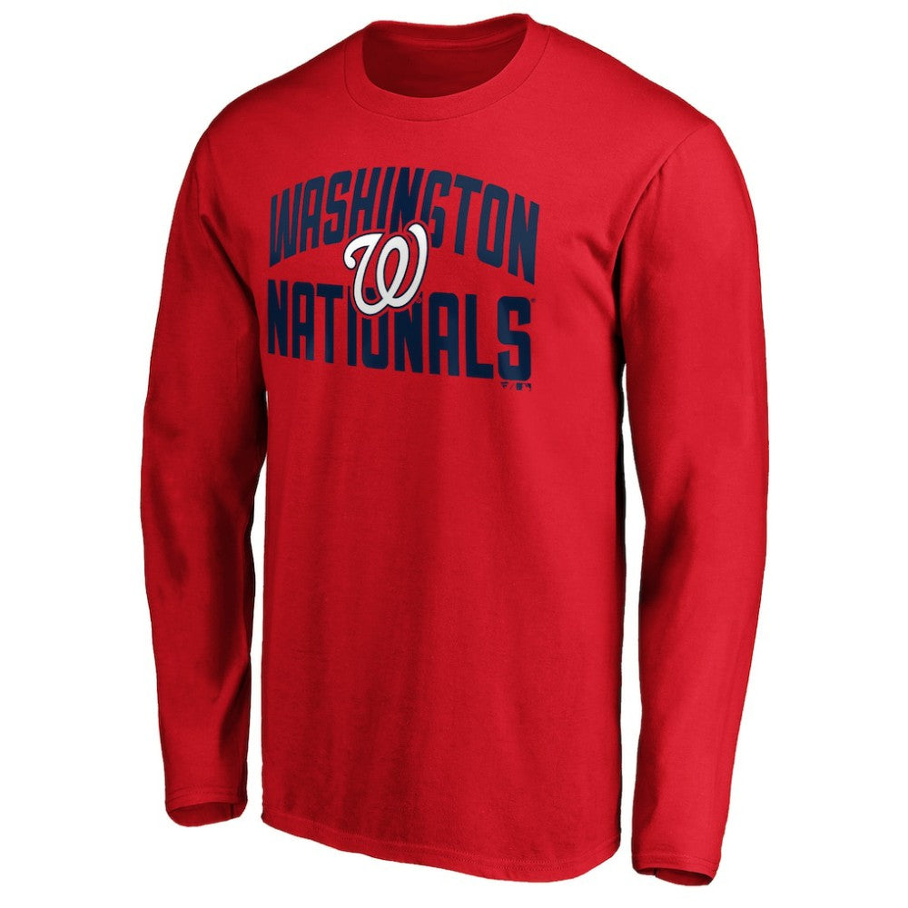Washington Nationals Father's Day #1 Dad Long Sleeve T-Shirt - Red