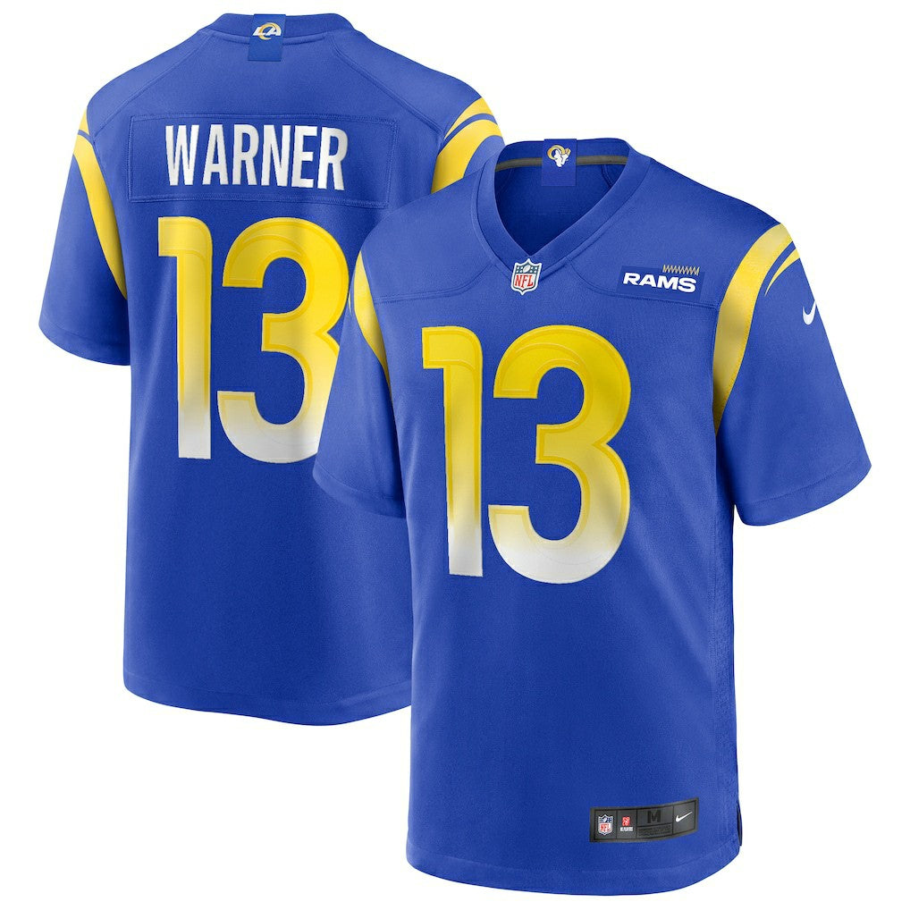 Kurt Warner Los Angeles Rams Game Retired Player Jersey - Royal | Nike on sale
