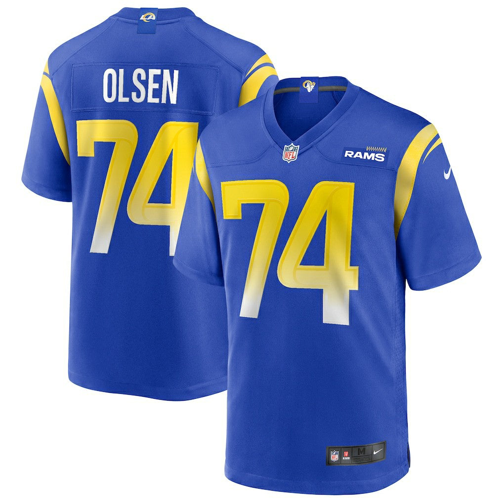 Merlin Olsen Los Angeles Rams Game Retired Player Jersey - Royal | Nike outlet