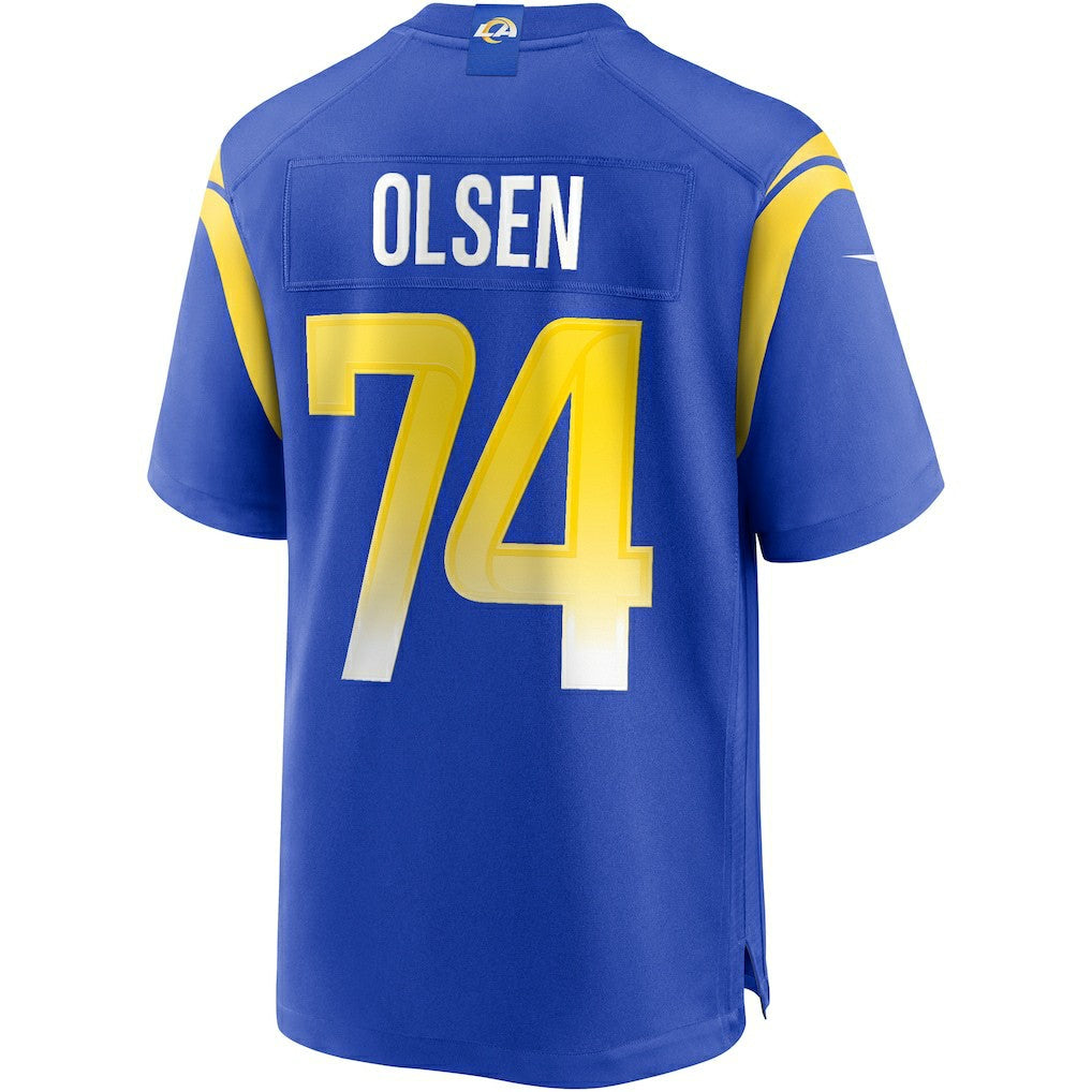 Merlin Olsen Los Angeles Rams Game Retired Player Jersey - Royal | Nike outlet