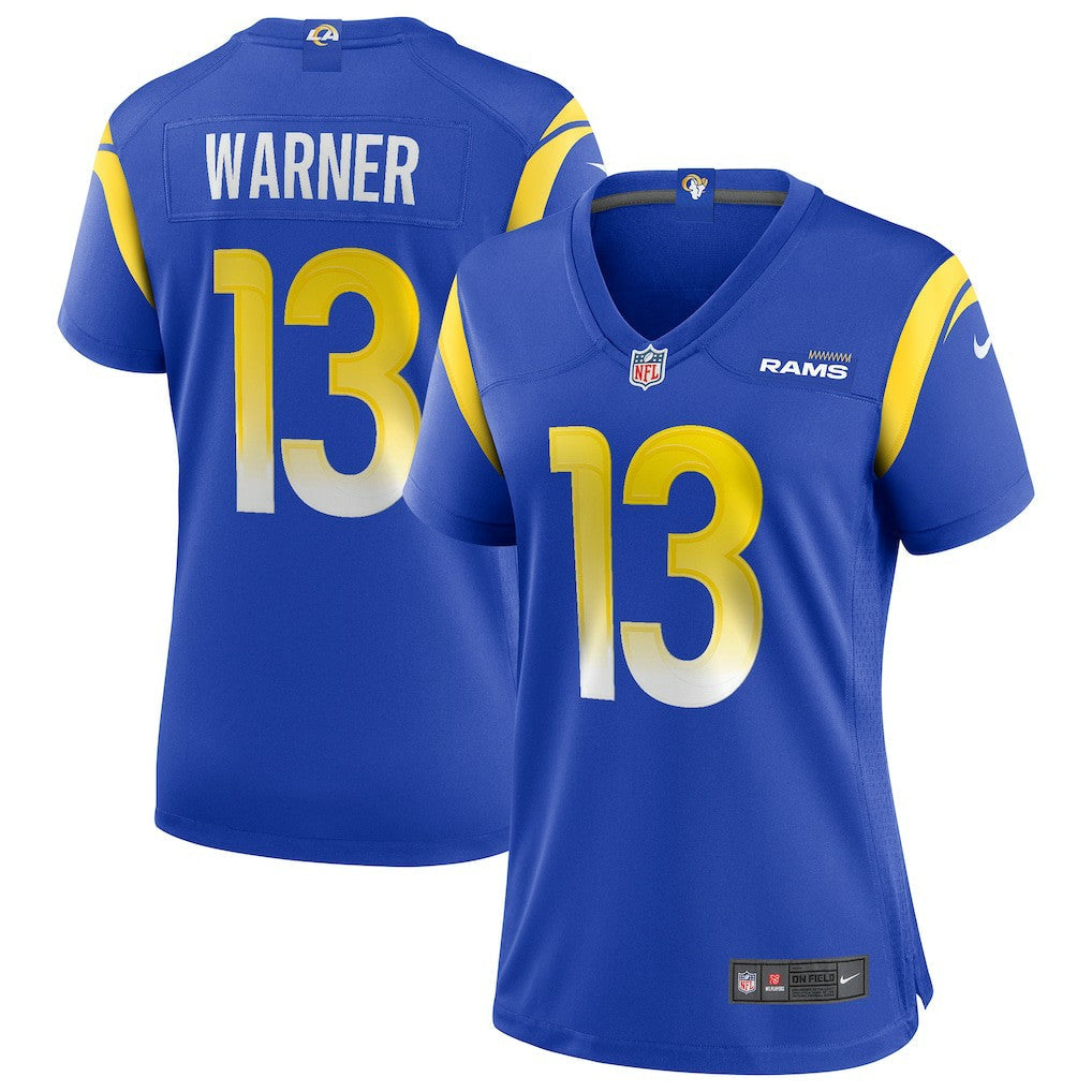 Kurt Warner Los Angeles Rams Women's Game Retired Player Jersey - Royal | Nike outlet