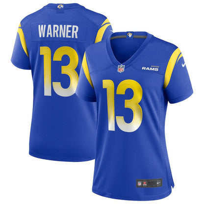 Kurt Warner Los Angeles Rams Women's Game Retired Player Jersey - Royal | Nike outlet