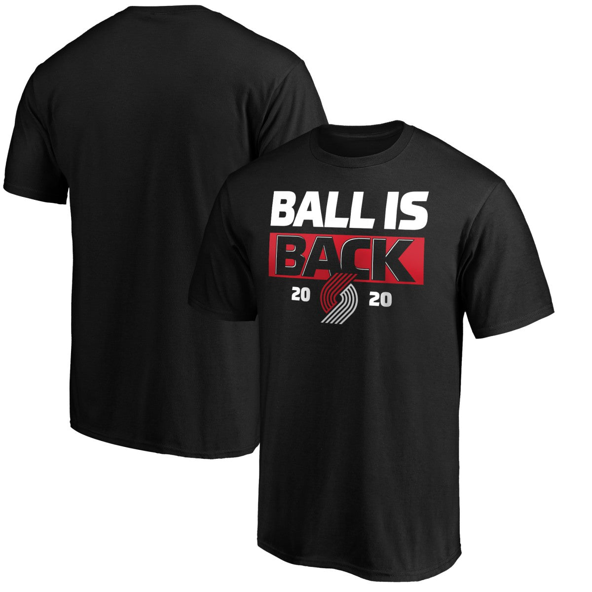 Portland Trail Blazers Ball Is Back T-Shirt - Black sale