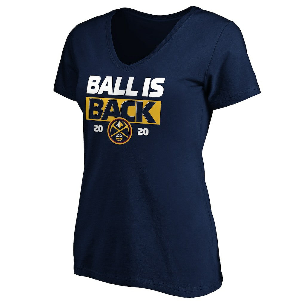 Denver Nuggets Women's Ball Is Back V-Neck T-Shirt sale - Navy cheap