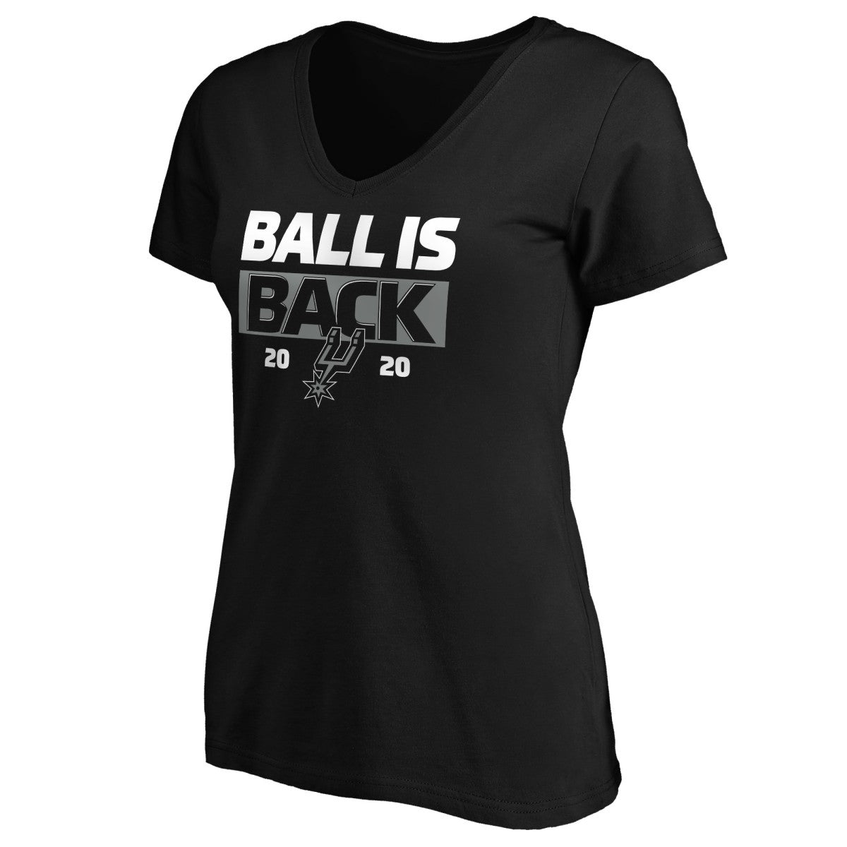 San Antonio Spurs Women's Ball Is Back V-Neck T-Shirt - Black cheap
