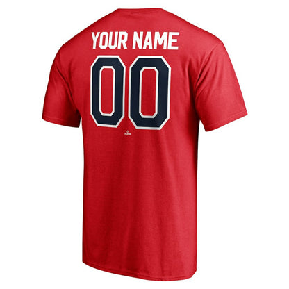 Washington Nationals Personalized Team Winning Streak Name & Number T-Shirt - Red