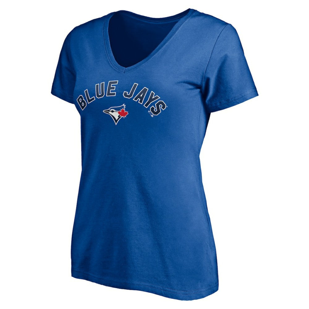 Toronto Blue Jays Women's Personalized Winning Streak Name & Number V-Neck T-Shirt - Royal