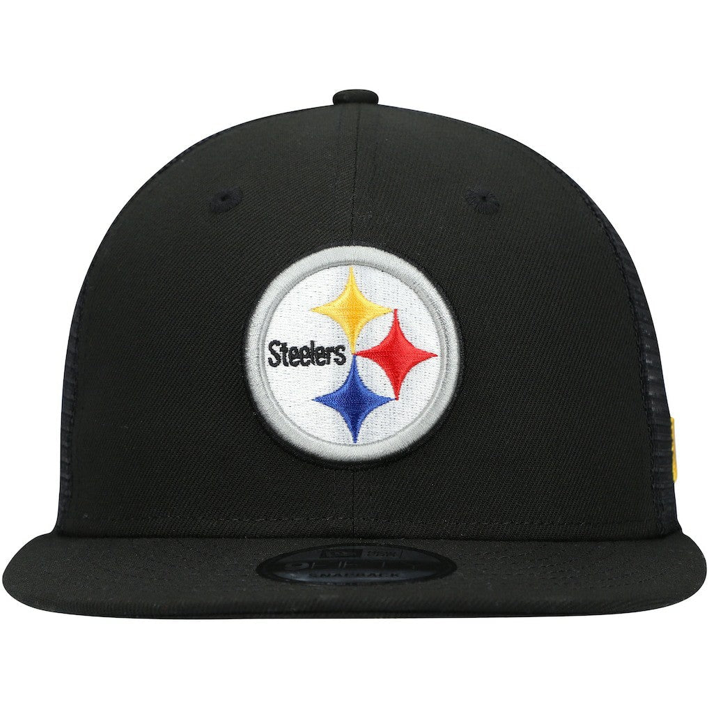 Pittsburgh Steelers New Era Shade Trucker 9FIFTY Snapback Hat - Black outlet