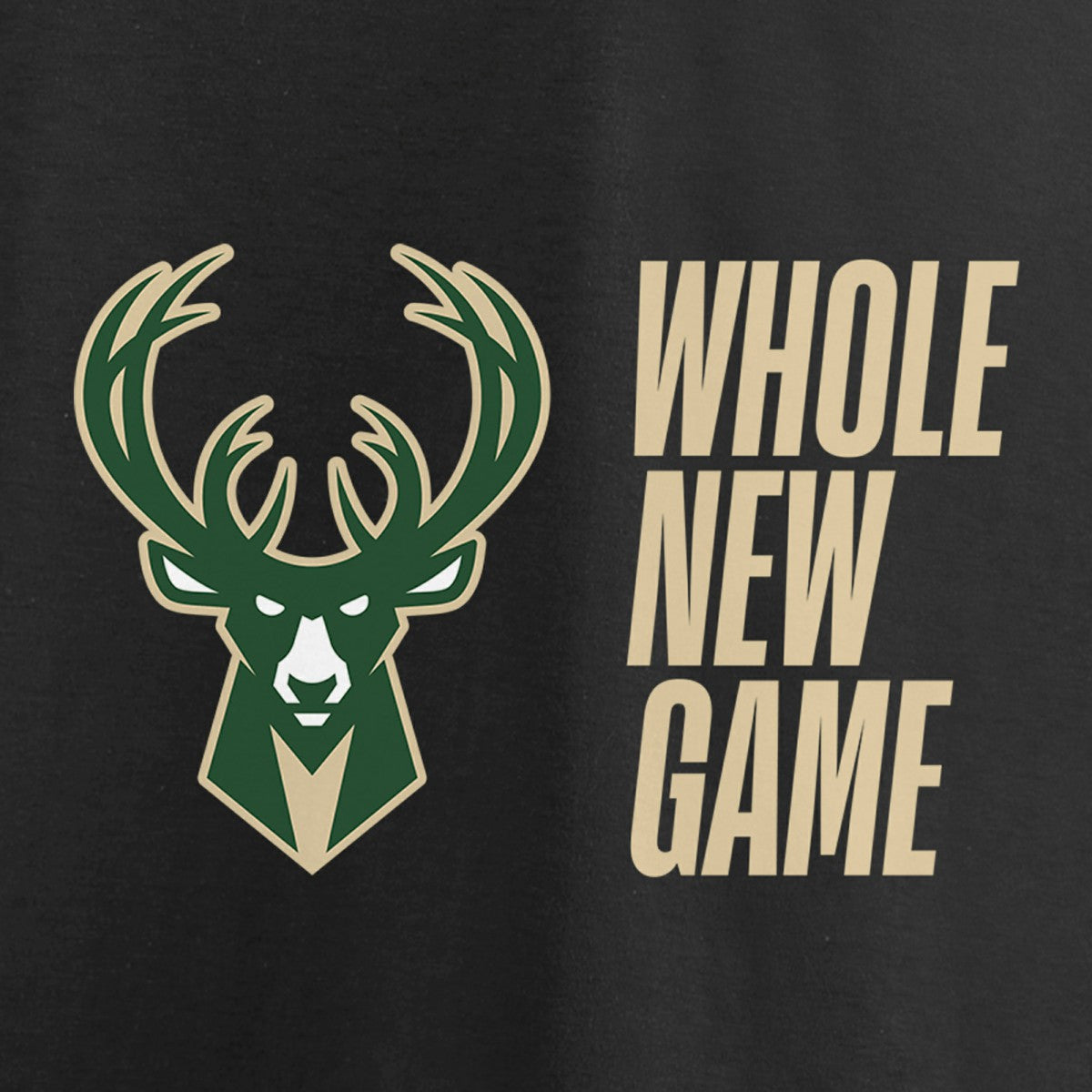 Milwaukee Bucks Whole New Game Team T-Shirt - Black for sale