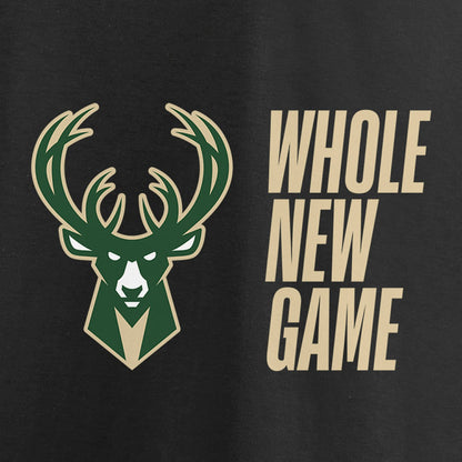 Milwaukee Bucks Whole New Game Team T-Shirt - Black for sale