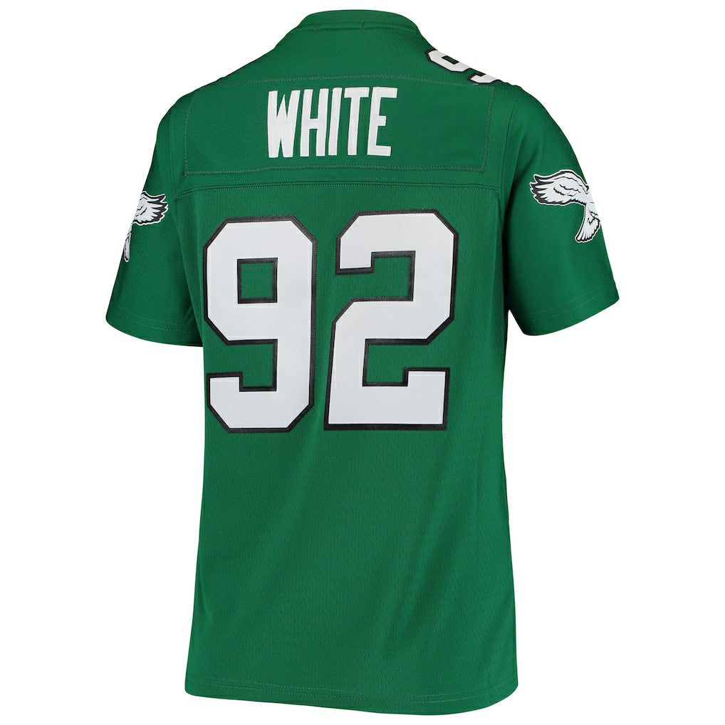 Reggie White Philadelphia Eagles Women's 1990 Legacy Replica Jersey - Kelly Green outlet
