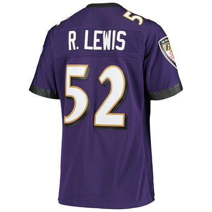 Ray Lewis Baltimore Ravens Women's Legacy Replica Team Jersey - Purple cheap