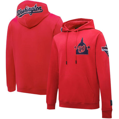 Washington Nationals Pro Standard Logo Pullover Hoodie - Red