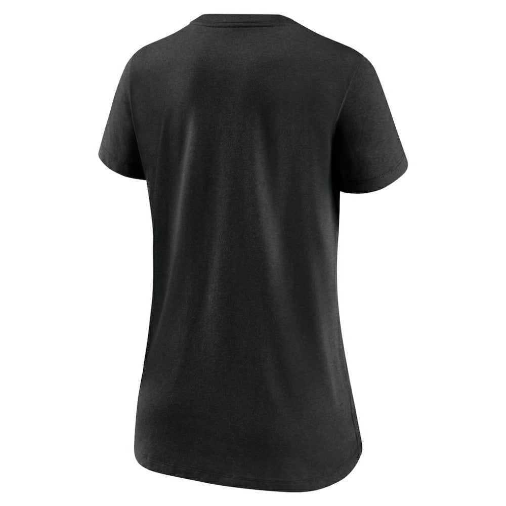 San Francisco Giants Women's City Connect Tri-Blend V-Neck T-Shirt - Black | Nike