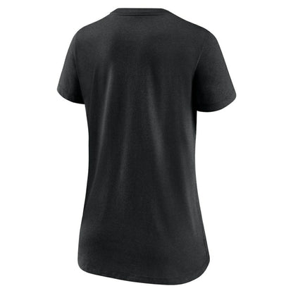 San Francisco Giants Women's City Connect Tri-Blend V-Neck T-Shirt - Black | Nike