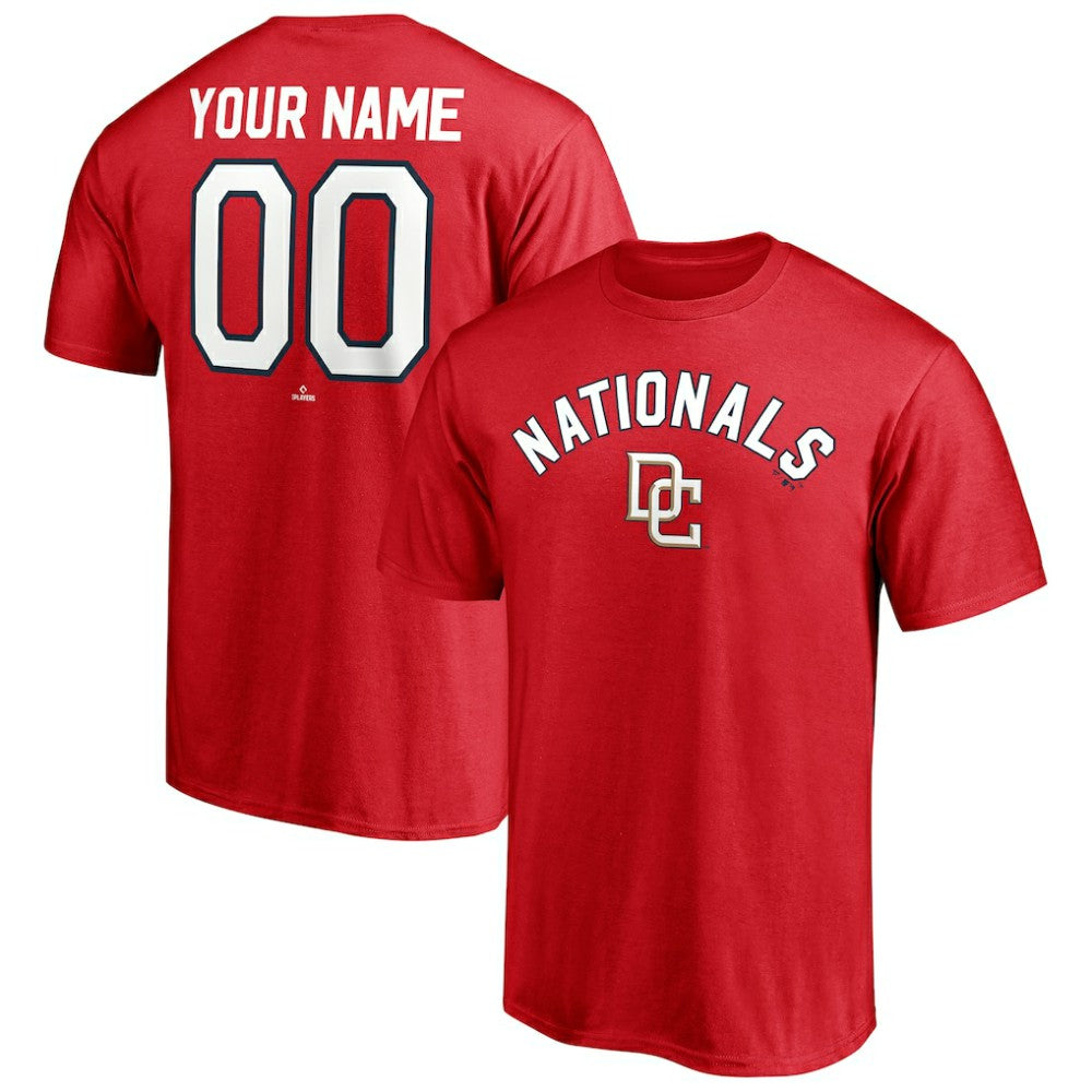 Washington Nationals Cooperstown Winning Streak Personalized Name & Number T-Shirt - Red