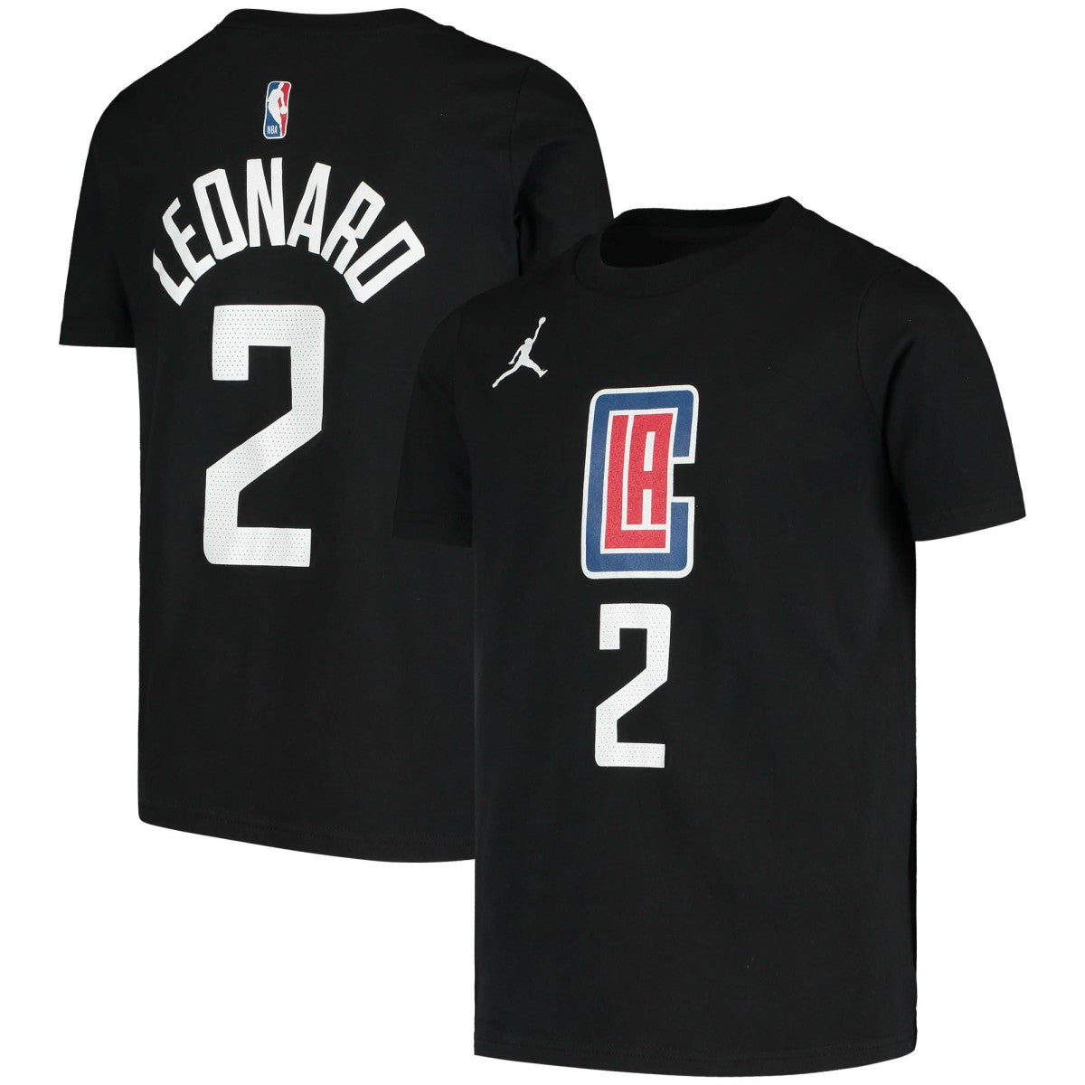 Kawhi Leonard LA Clippers Jordan Brand Youth Statement Edition Name & Number T-Shirt - Black online