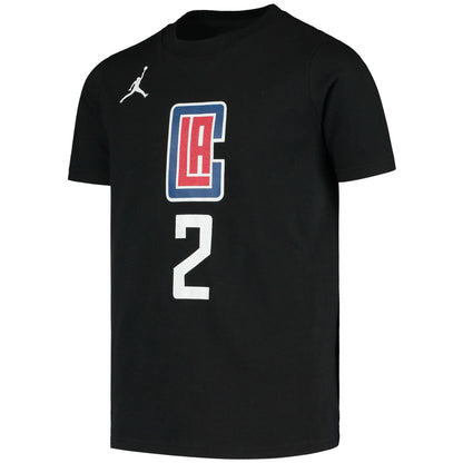 Kawhi Leonard LA Clippers Jordan Brand Youth Statement Edition Name & Number T-Shirt - Black online
