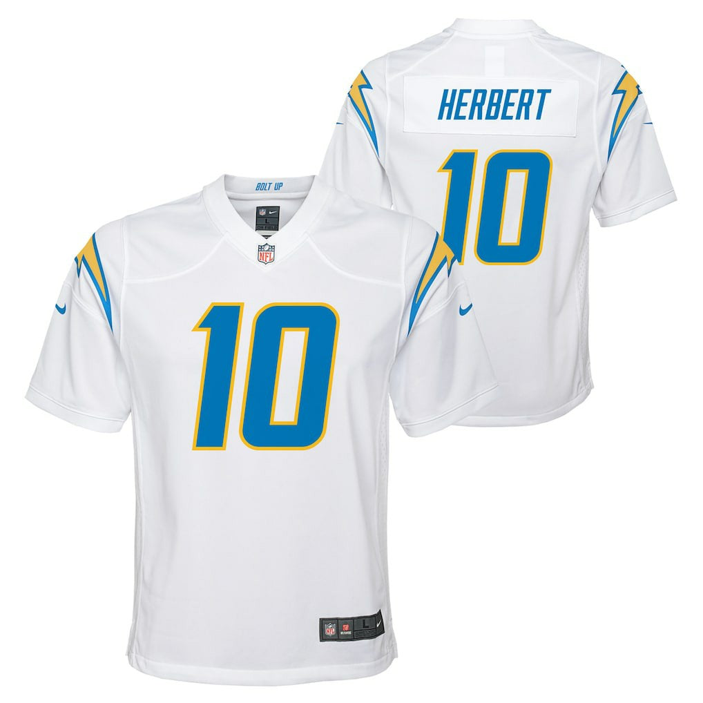 Justin Herbert Los Angeles Chargers Youth Game Jersey - White | Nike discount