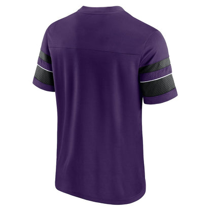 Baltimore Ravens Textured Hashmark V-Neck T-Shirt - Purple for sale