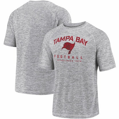 Tampa Bay Buccaneers Shade Battle Ready Raglan Space-Dye T-Shirt - Gray sale