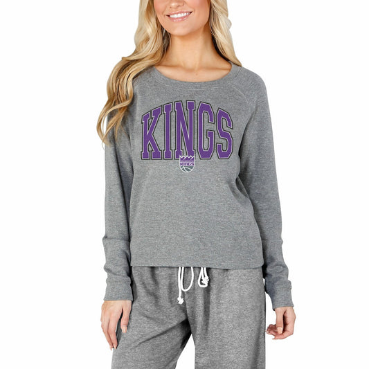 Sacramento Kings Concepts Sport Women's Mainstream Terry Long Sleeve Top - Gray outlet
