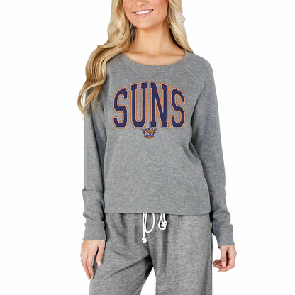 Phoenix Suns Concepts Sport Women's Mainstream Terry Long Sleeve Top - Gray shop