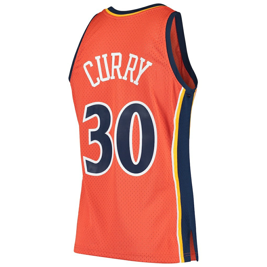 Stephen Curry Golden State Warriors Hardwood Classics Swingman Jersey sale - Orange | Mitchell & Ness online