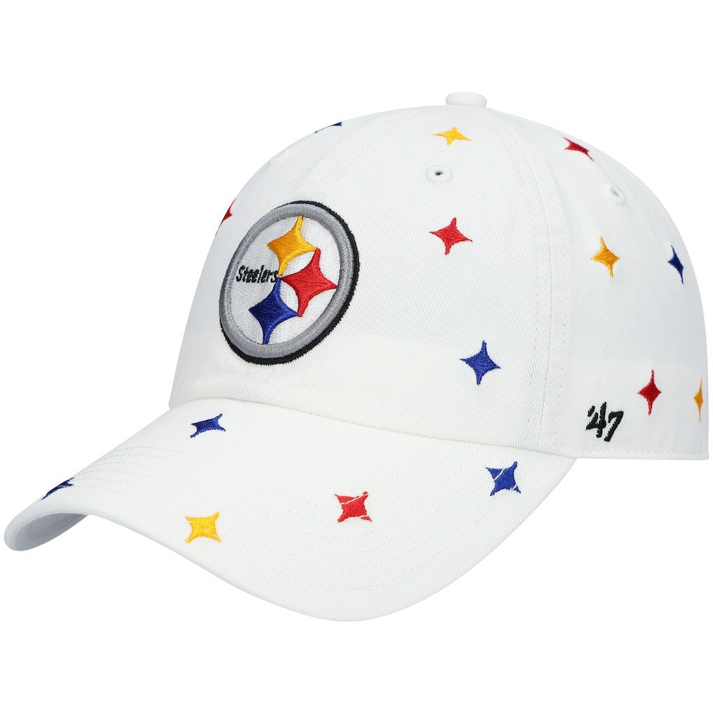 Pittsburgh Steelers '47 Women's Multi Confetti Clean Up Adjustable Hat - White outlet