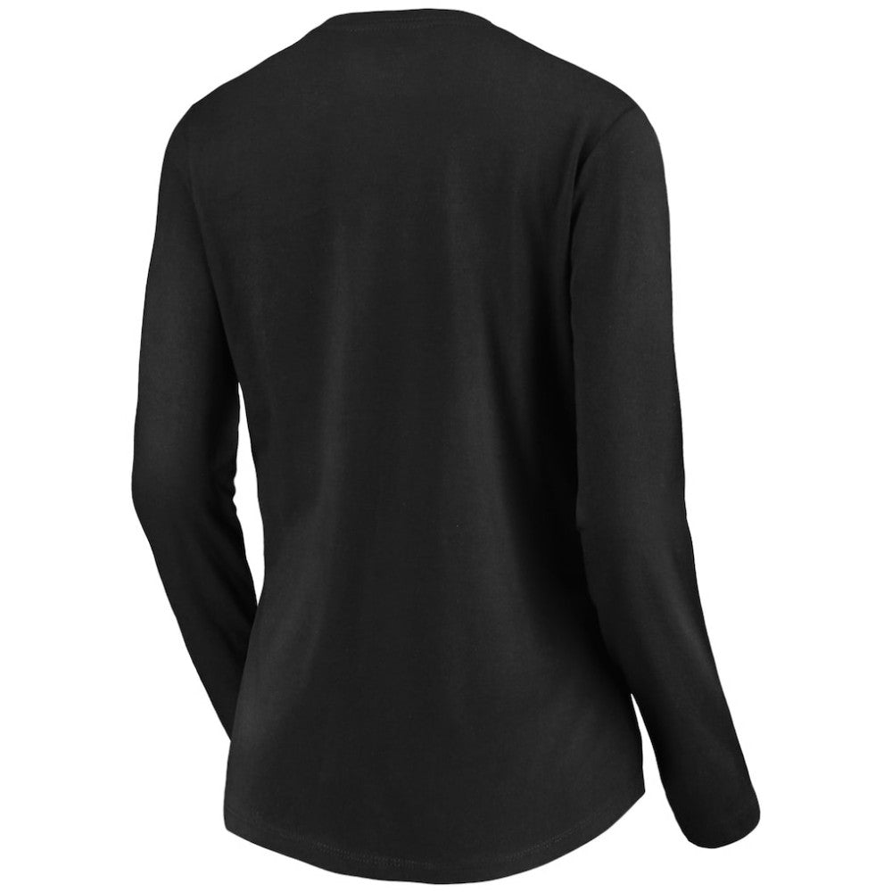 Miami Marlins Women's Core Distressed Team Long Sleeve T-Shirt - Black