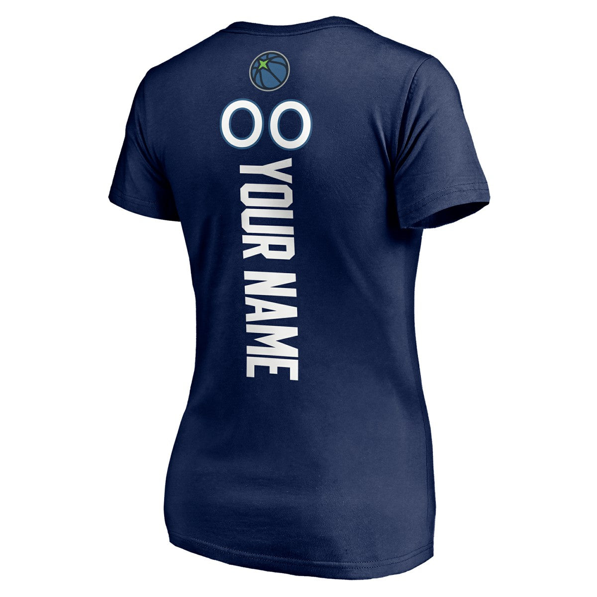 Minnesota Timberwolves Women's Playmaker Personalized Name & Number V-Neck T-Shirt - Navy cheap