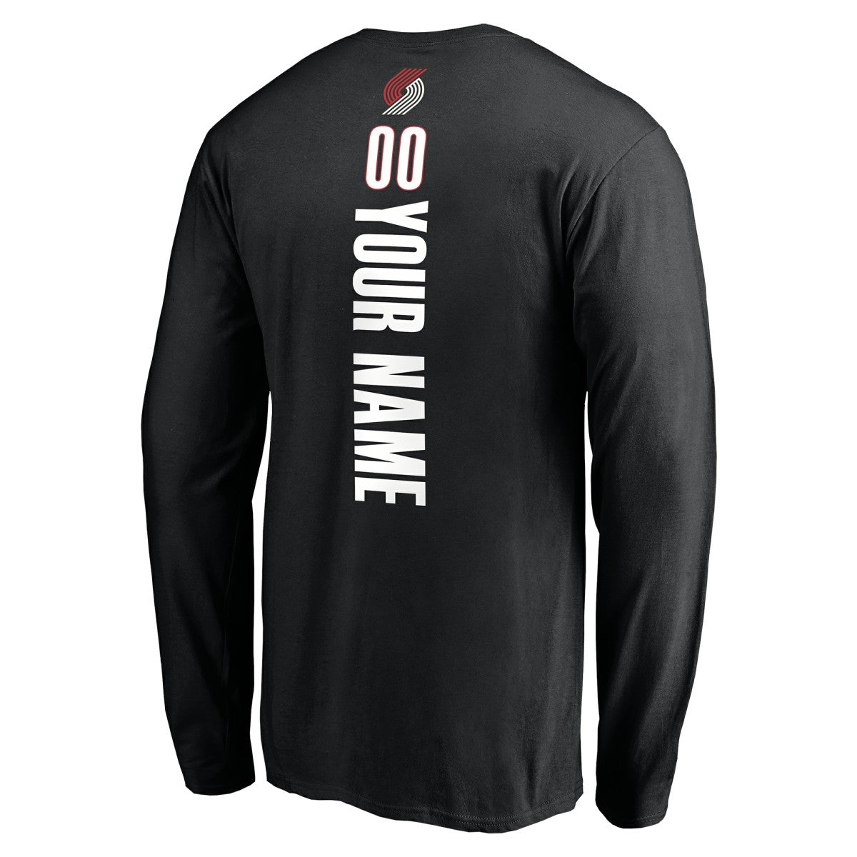 Portland Trail Blazers Playmaker Personalized Name & Number Long Sleeve T-Shirt - Black online
