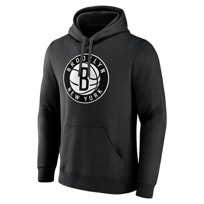 Brooklyn Nets Playmaker Personalized Name & Number Pullover Hoodie - Black shop