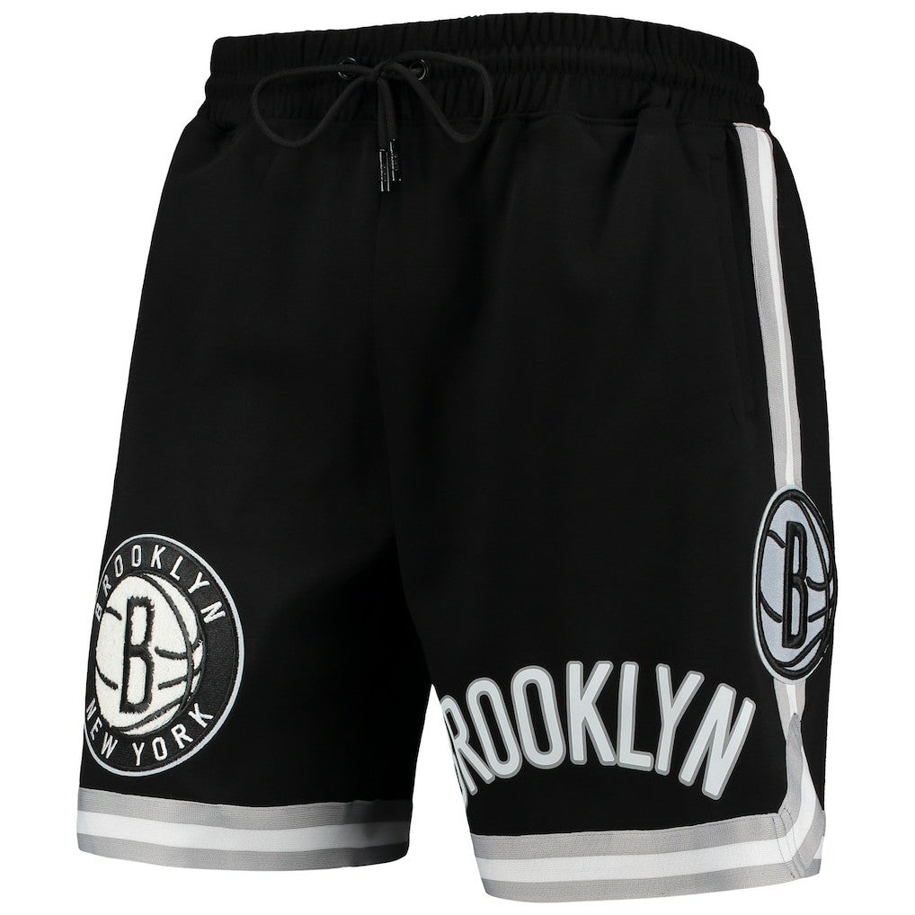 Brooklyn Nets Pro Standard Chenille Shorts - Black for sale