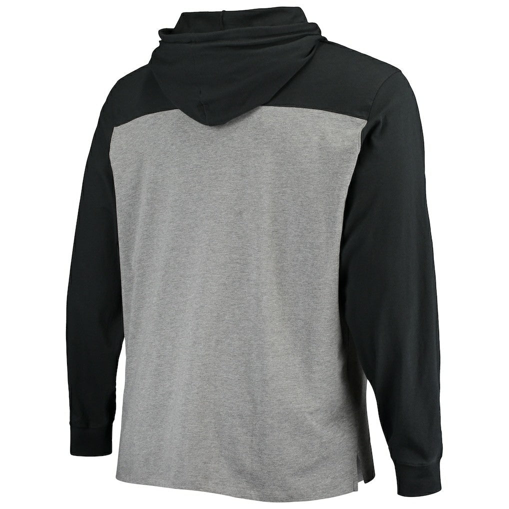 Las Vegas Raiders '47 Franklin Wooster Long Sleeve Hoodie T-Shirt - Heathered Gray/Black discount