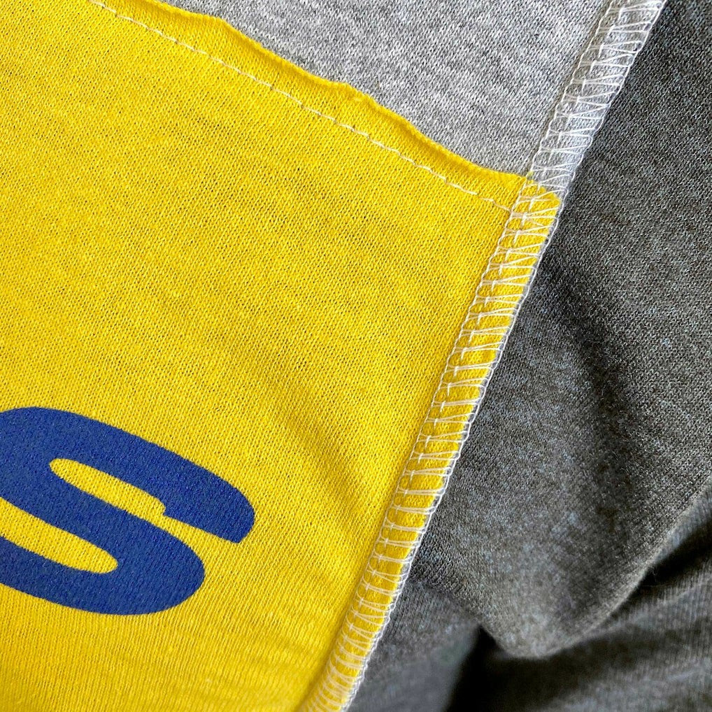 Los Angeles Rams Refried Apparel Sustainable Split T-Shirt - Heather Gray discount