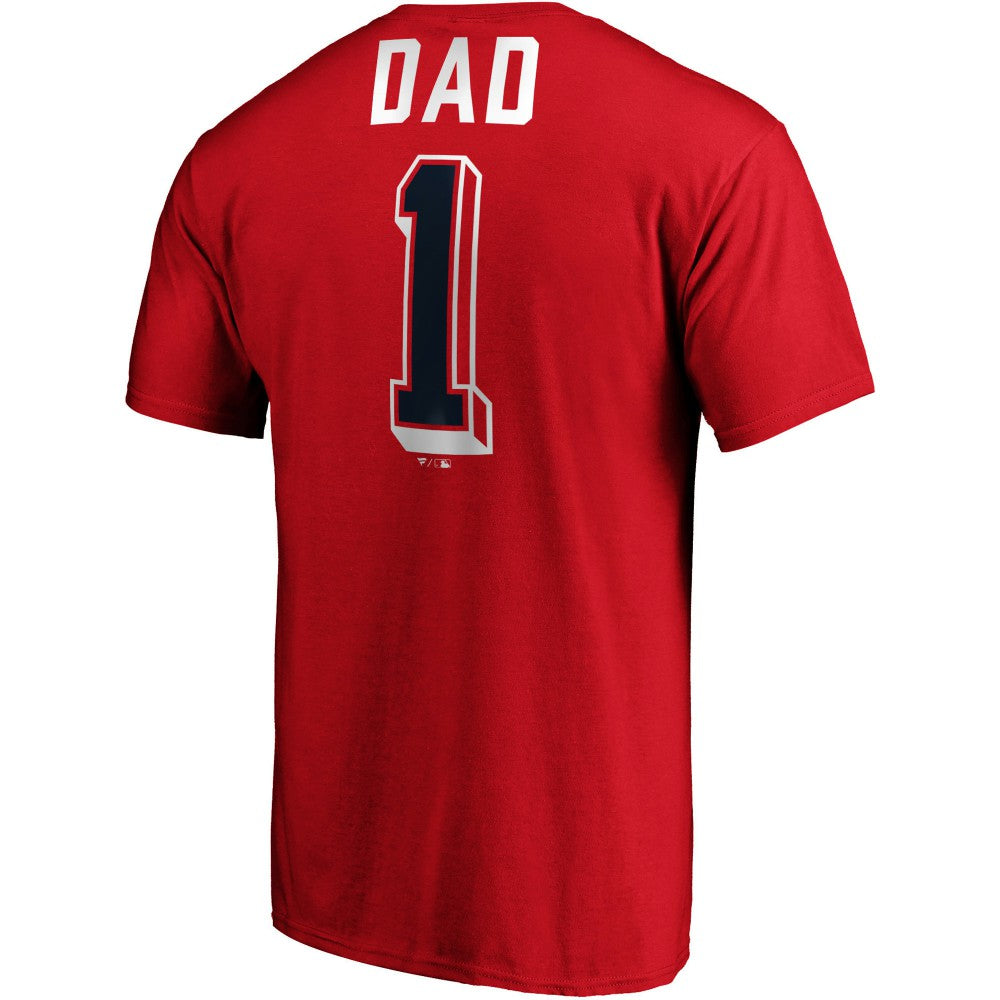 Los Angeles Angels Number One Dad Team T-Shirt - Red