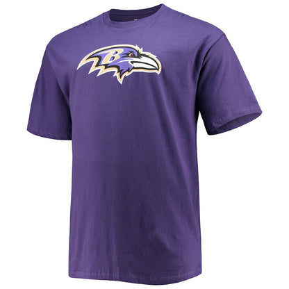 Lamar Jackson Baltimore Ravens Big & Tall Player Name & Number T-Shirt - Purple sale